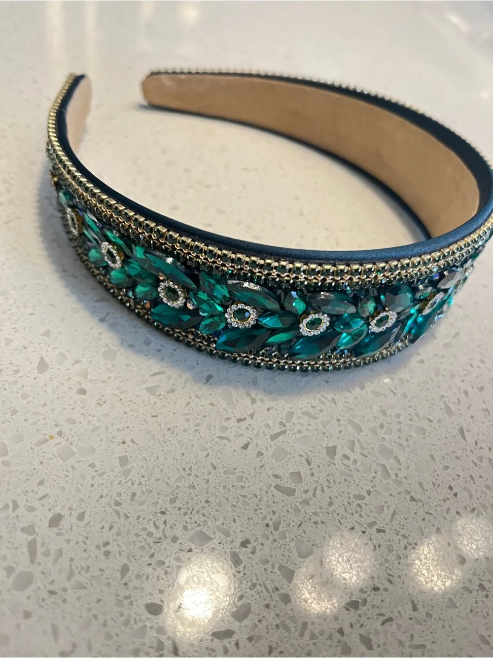Embellished green‎ Crystal Headband